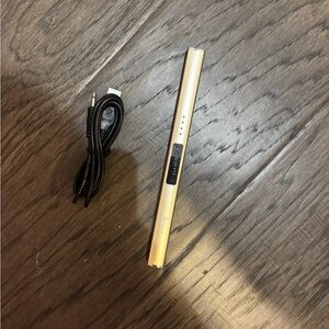Gold electric candle starter with Charging Cable